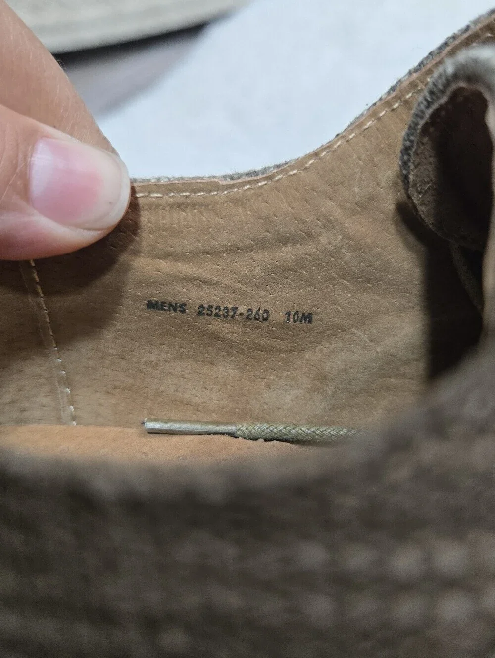 Stacy Adams Men's Eli Oxfords Plain Toe Taupe Canvas Casual Shoes Sz 10